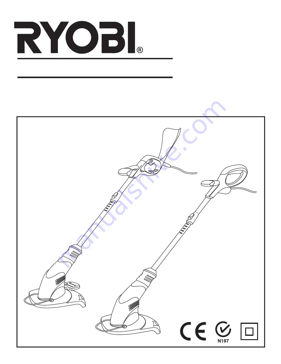 Ryobi RLT3725 Operator'S Manual Download Page 1