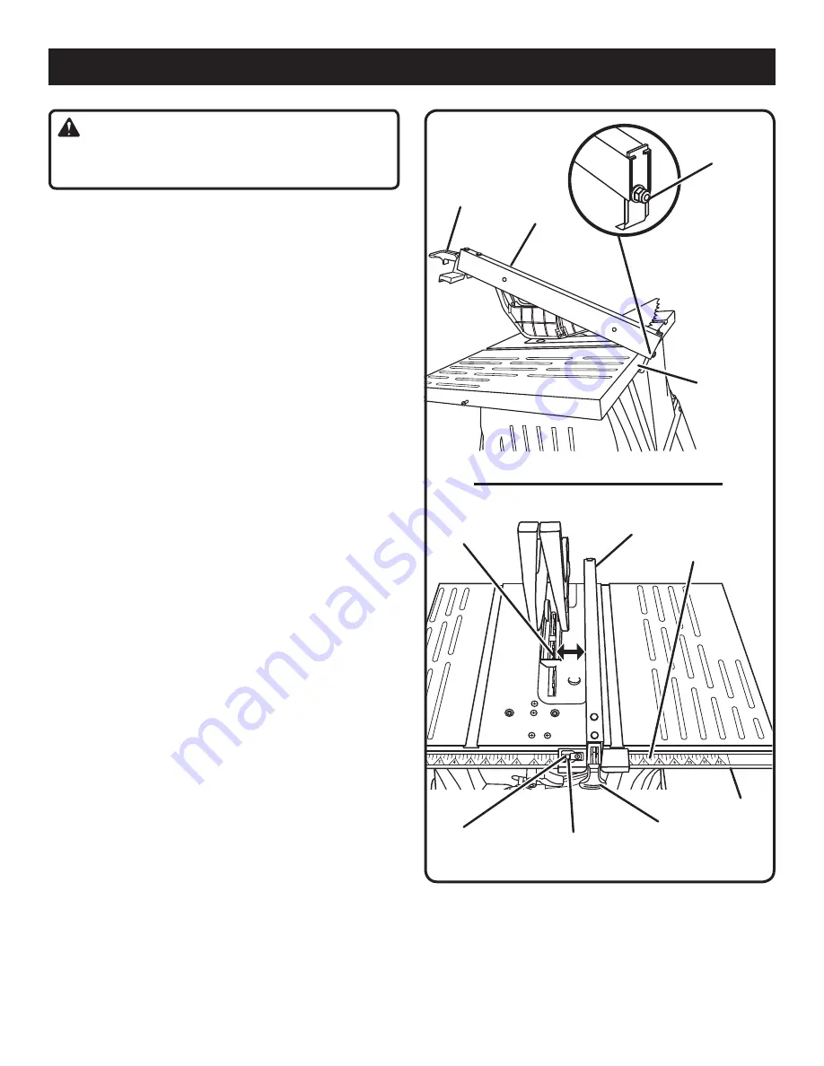 Ryobi RTS10 Operator'S Manual Download Page 27