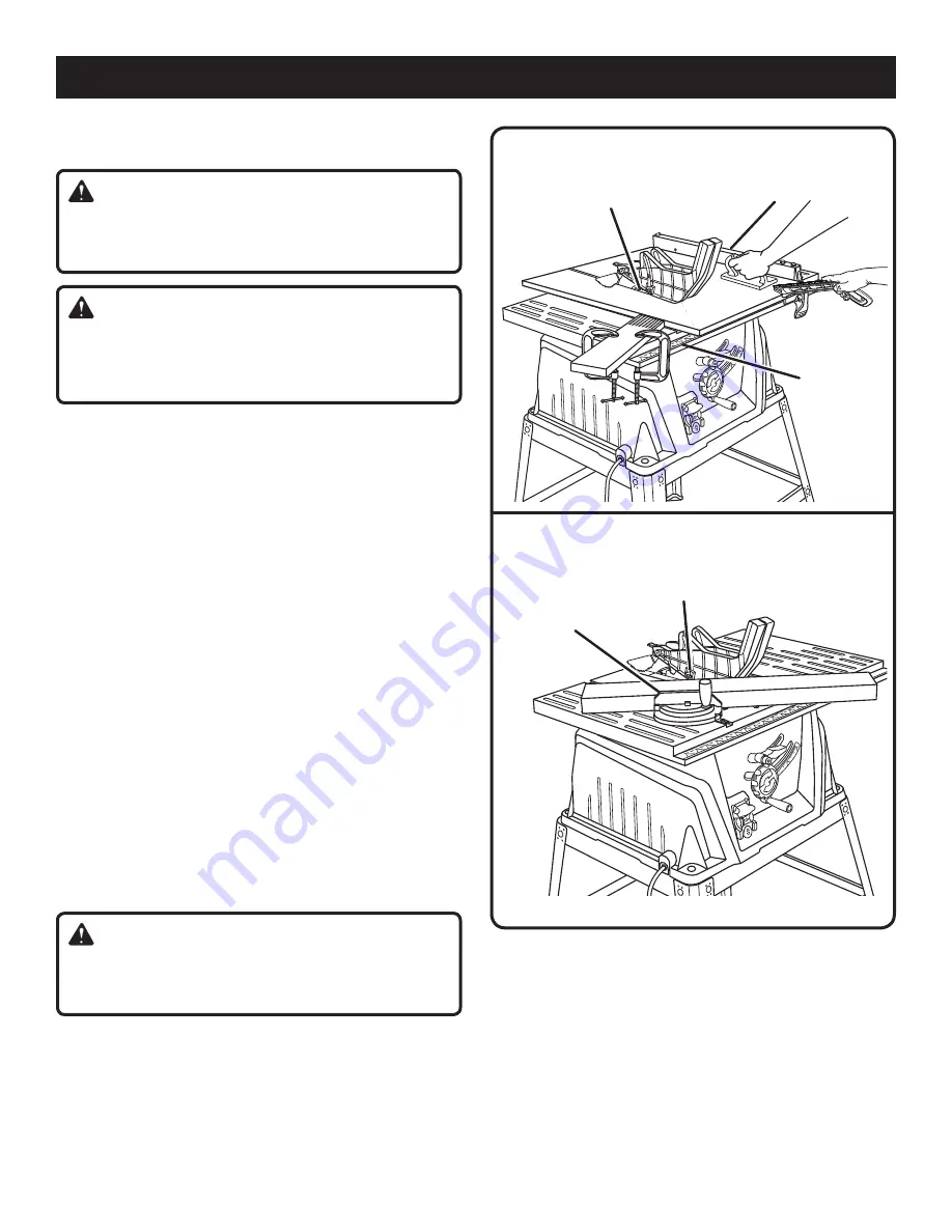 Ryobi RTS10 Operator'S Manual Download Page 105