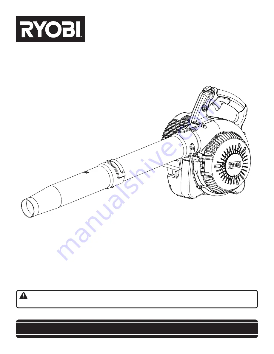 Ryobi RY08554 Скачать руководство пользователя страница 1