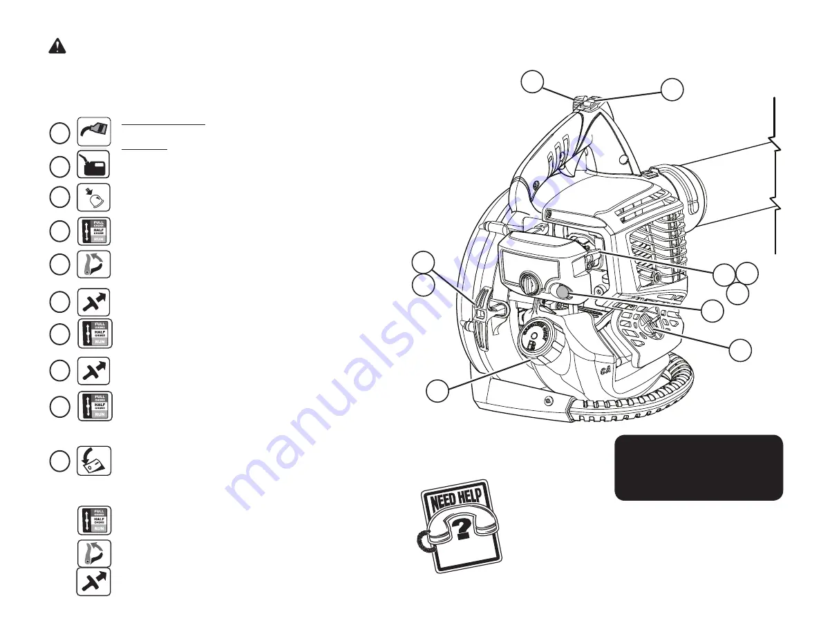 Ryobi RY09465 Engine Starting Procedure Download Page 1