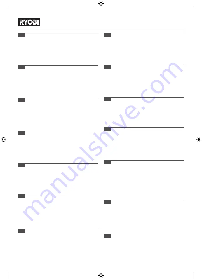 Ryobi RY130PWA Manual Download Page 184