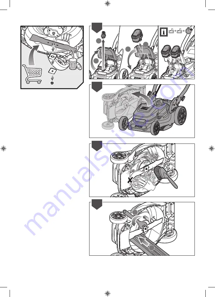 Ryobi RY18LMX40A Original Instructions Manual Download Page 201