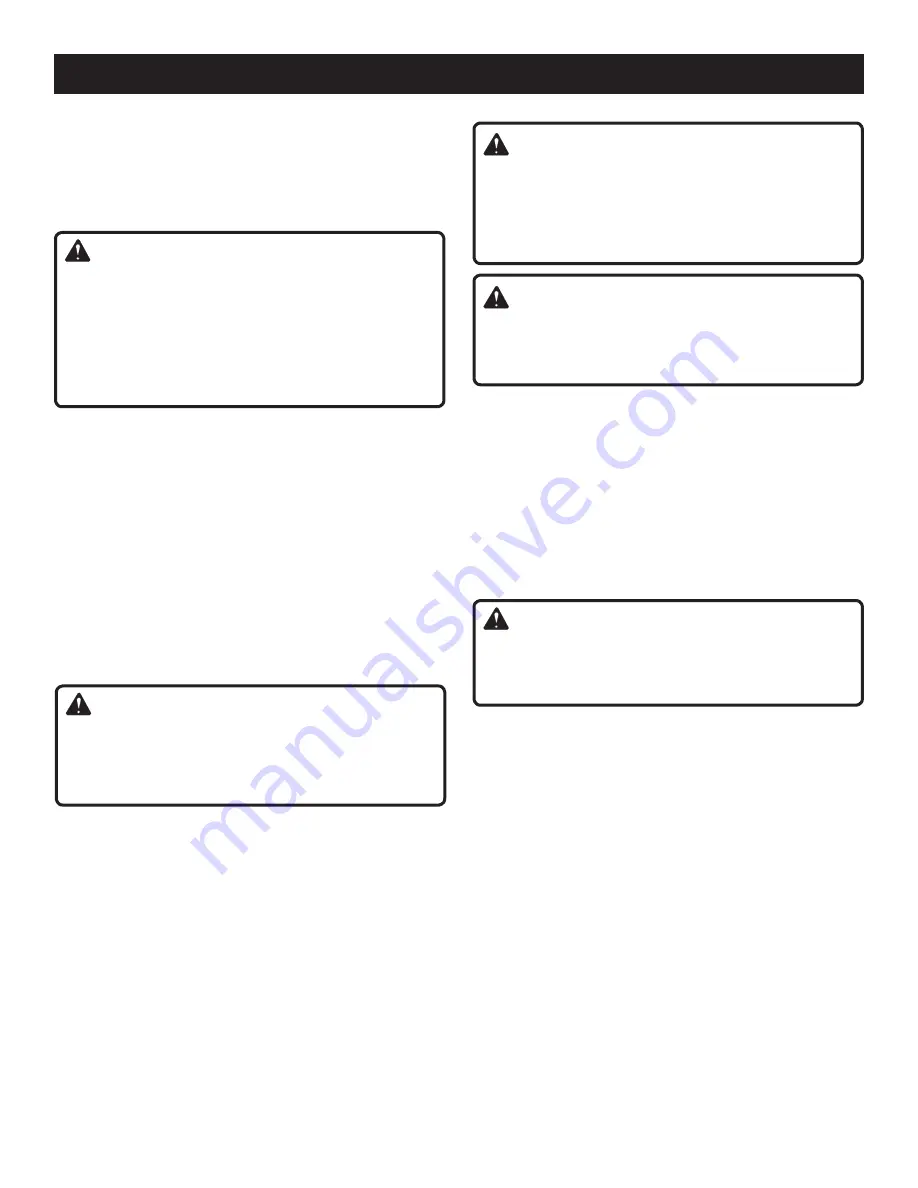 Ryobi RY24600 Operator'S Manual Download Page 20