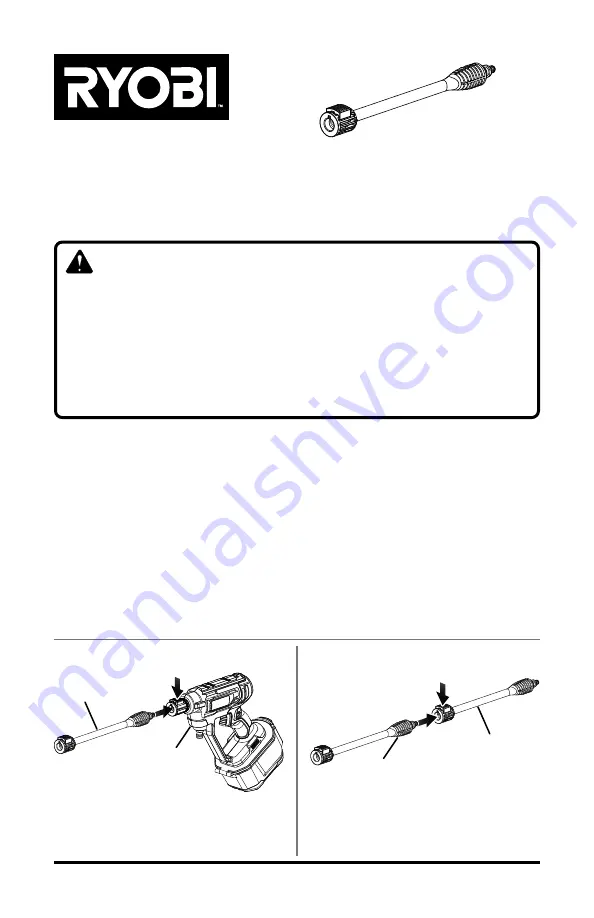 Ryobi RY3112EW Operator'S Manual Download Page 1