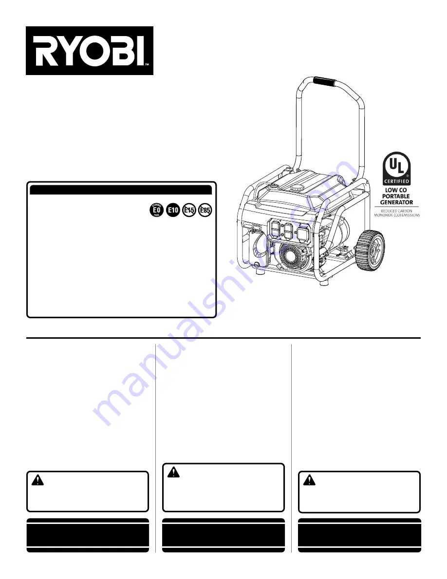 Ryobi RY903622 Скачать руководство пользователя страница 1