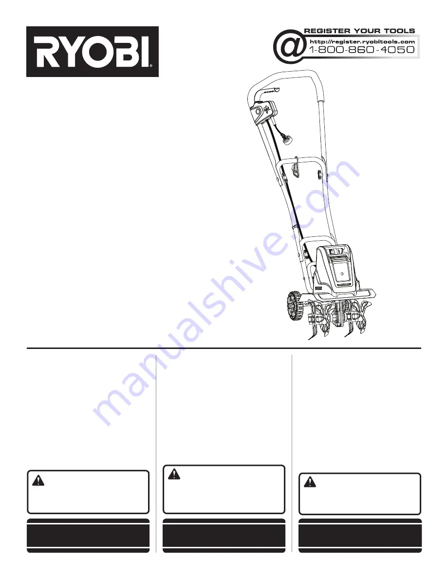 Ryobi RYAC700 Скачать руководство пользователя страница 1