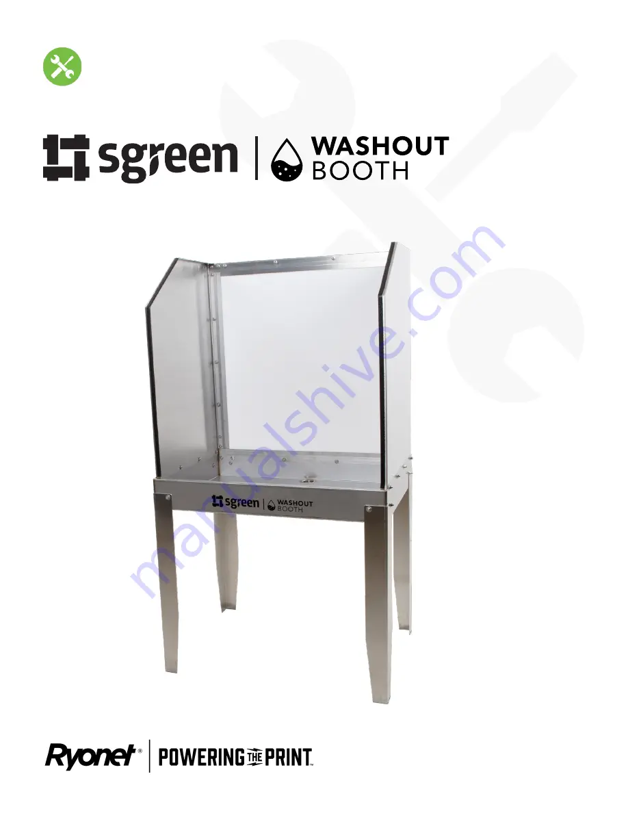 Ryonet Sgreen Washout booth Assembly Instructions Manual Download Page 1