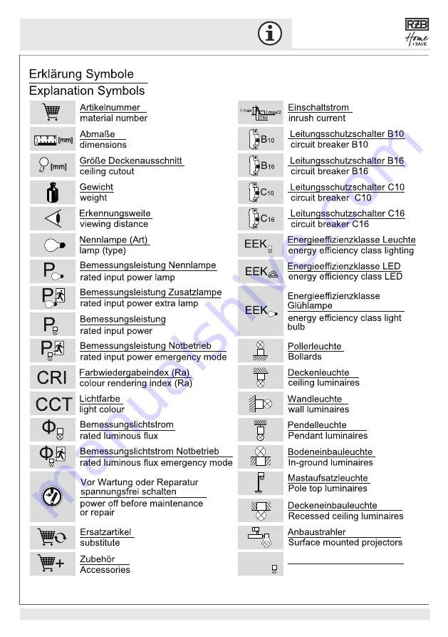 RZB Home + BASIC HB 301 Скачать руководство пользователя страница 5