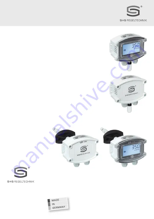 S+S Regeltechnik AERASGARD AFTM- LQ-CO2 -Modbus Скачать руководство пользователя страница 1