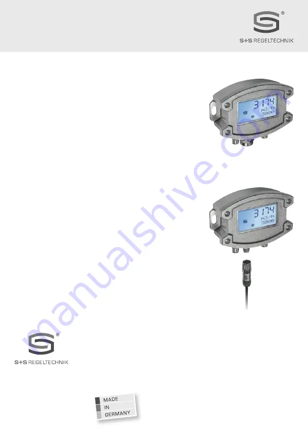 S+S Regeltechnik PREMASREG 716x-VA ID Series Operating Instructions, Mounting & Installation Download Page 1