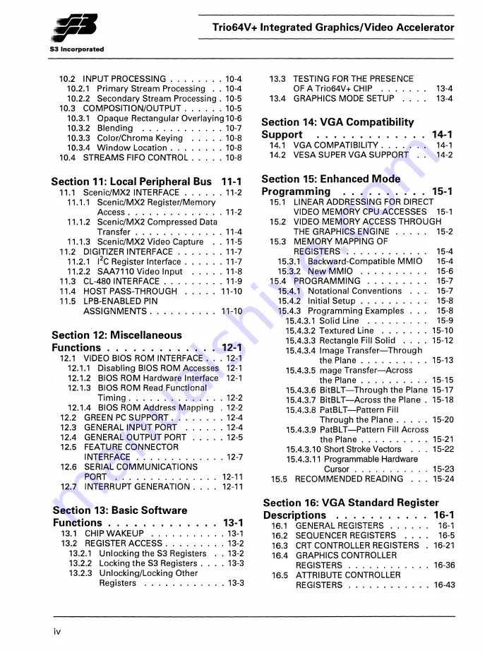 S3 Incorporated Trio64V+ Manual Download Page 5