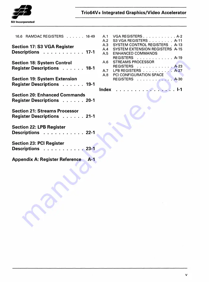 S3 Incorporated Trio64V+ Manual Download Page 6