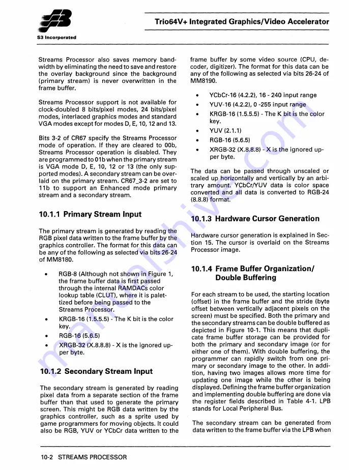 S3 Incorporated Trio64V+ Manual Download Page 79