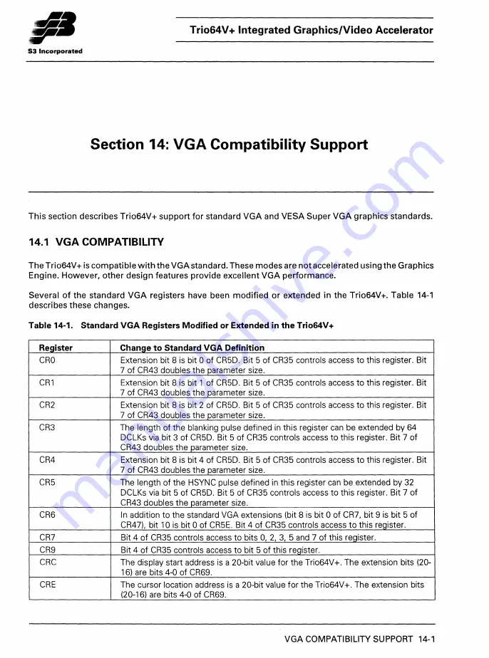 S3 Incorporated Trio64V+ Manual Download Page 114