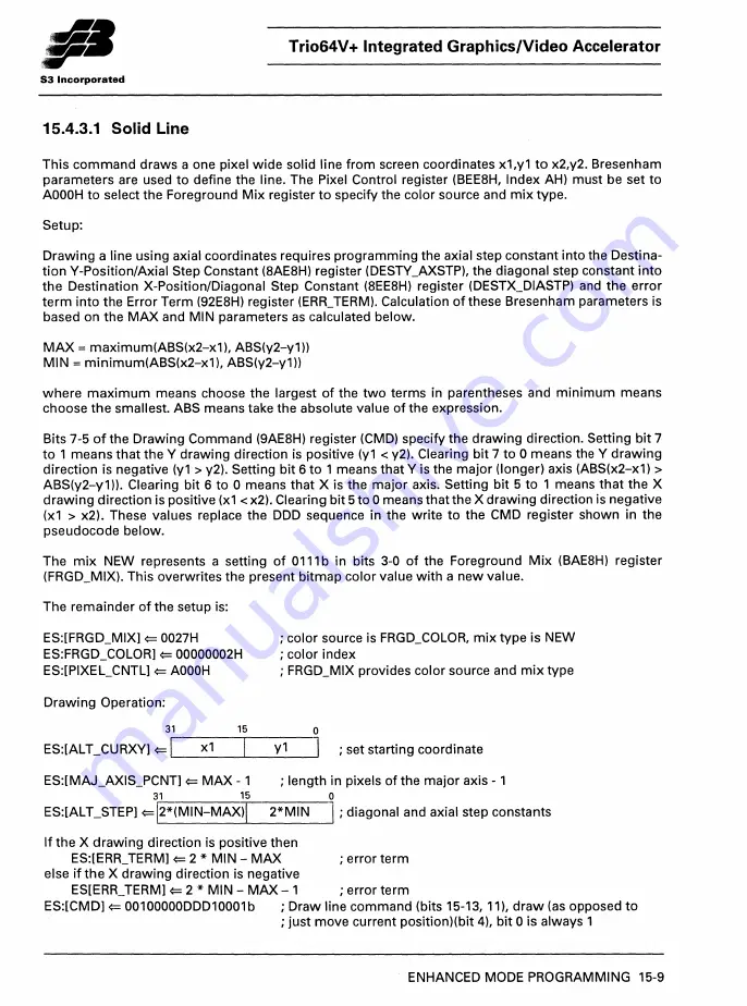 S3 Incorporated Trio64V+ Manual Download Page 124