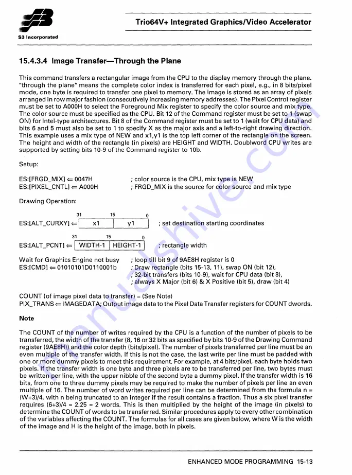 S3 Incorporated Trio64V+ Manual Download Page 128