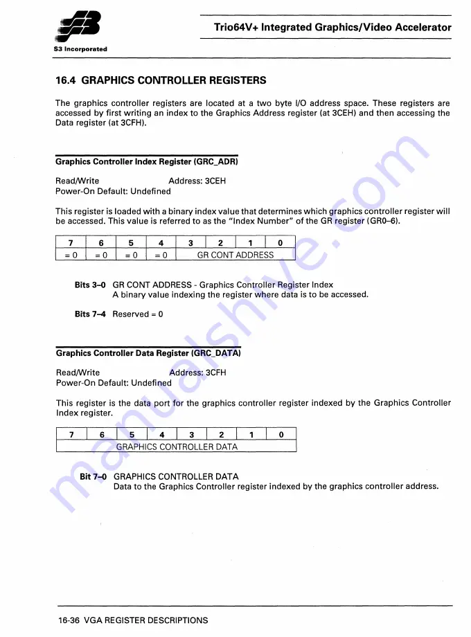 S3 Incorporated Trio64V+ Manual Download Page 175