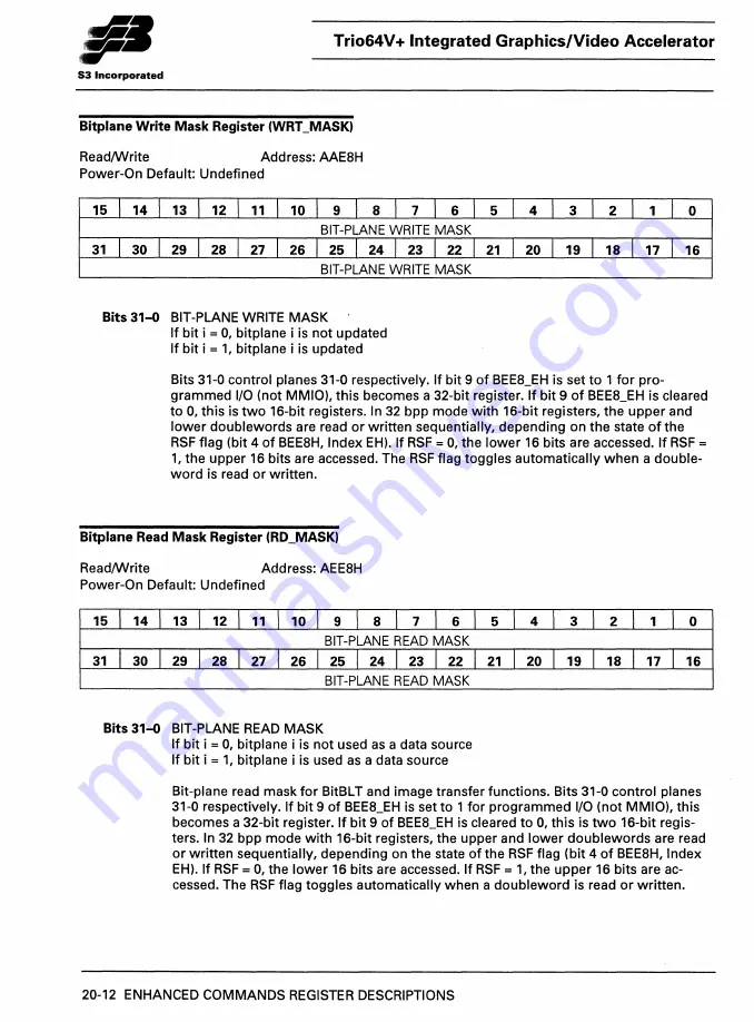 S3 Incorporated Trio64V+ Manual Download Page 239