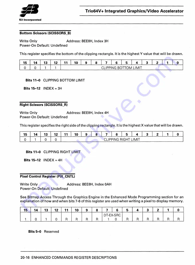 S3 Incorporated Trio64V+ Manual Download Page 243