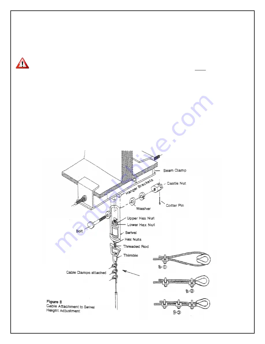 SA Sport 108 Ceiling Hung Rings Manual Download Page 3