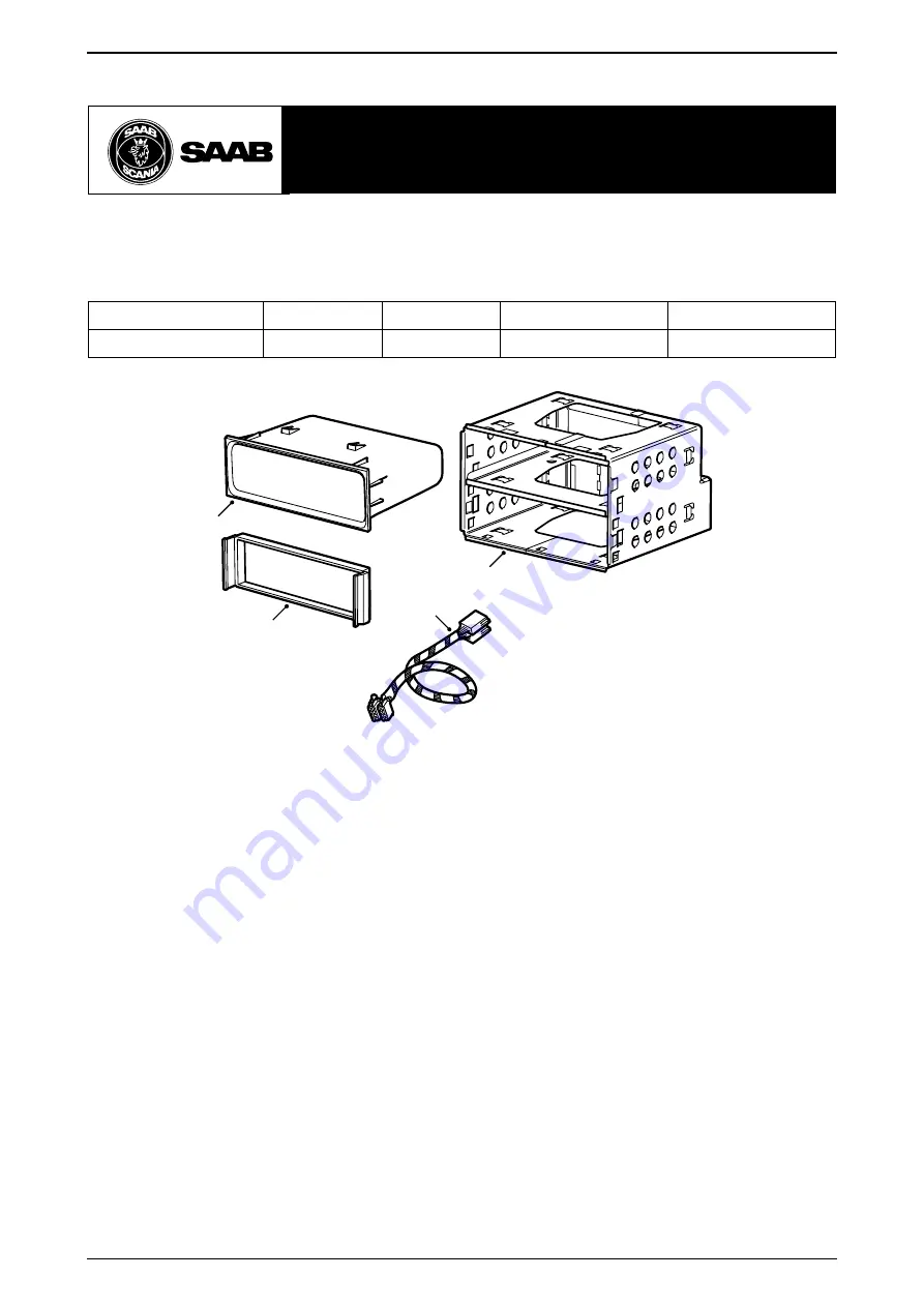 Saab 400 106 662 Installation Instructions Download Page 1