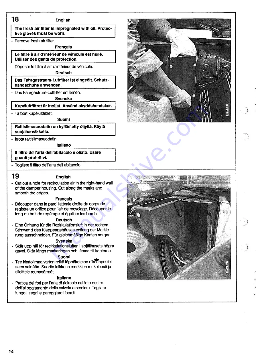 Saab 86 05 198 Скачать руководство пользователя страница 14