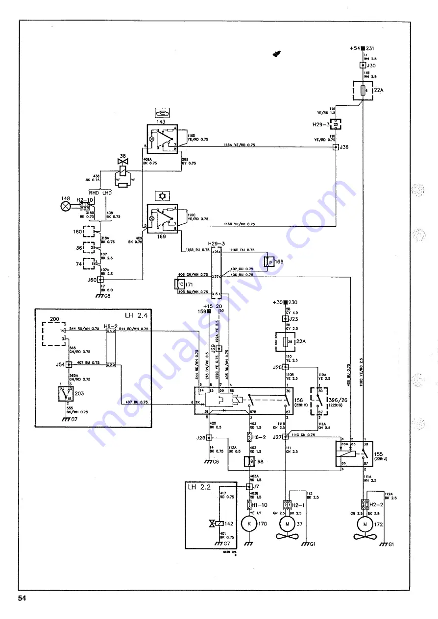 Saab 86 05 198 Installation Instructions Manual Download Page 54