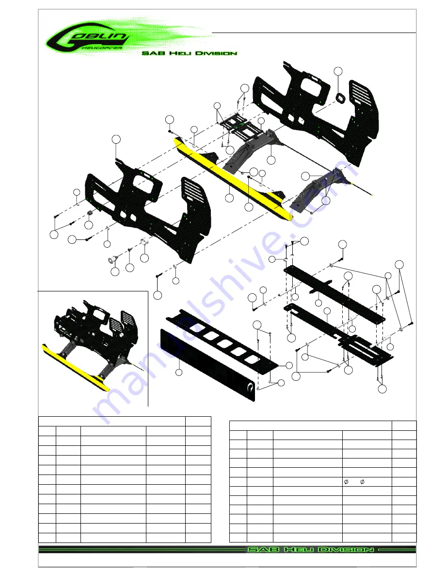 SAB Heli Division Goblin 770 Competition Manual Download Page 36