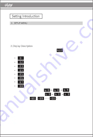 Sabaj A20a User Manual Download Page 14