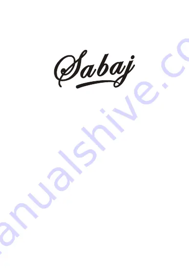 Sabaj A20d User Manual Download Page 1