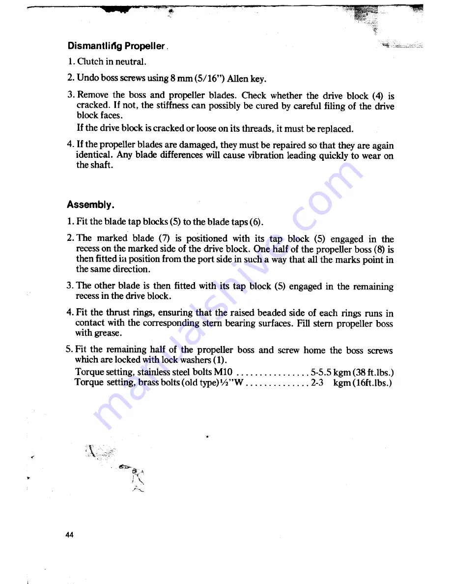 SABB MOTOR 2HSP Instruction Book Download Page 44