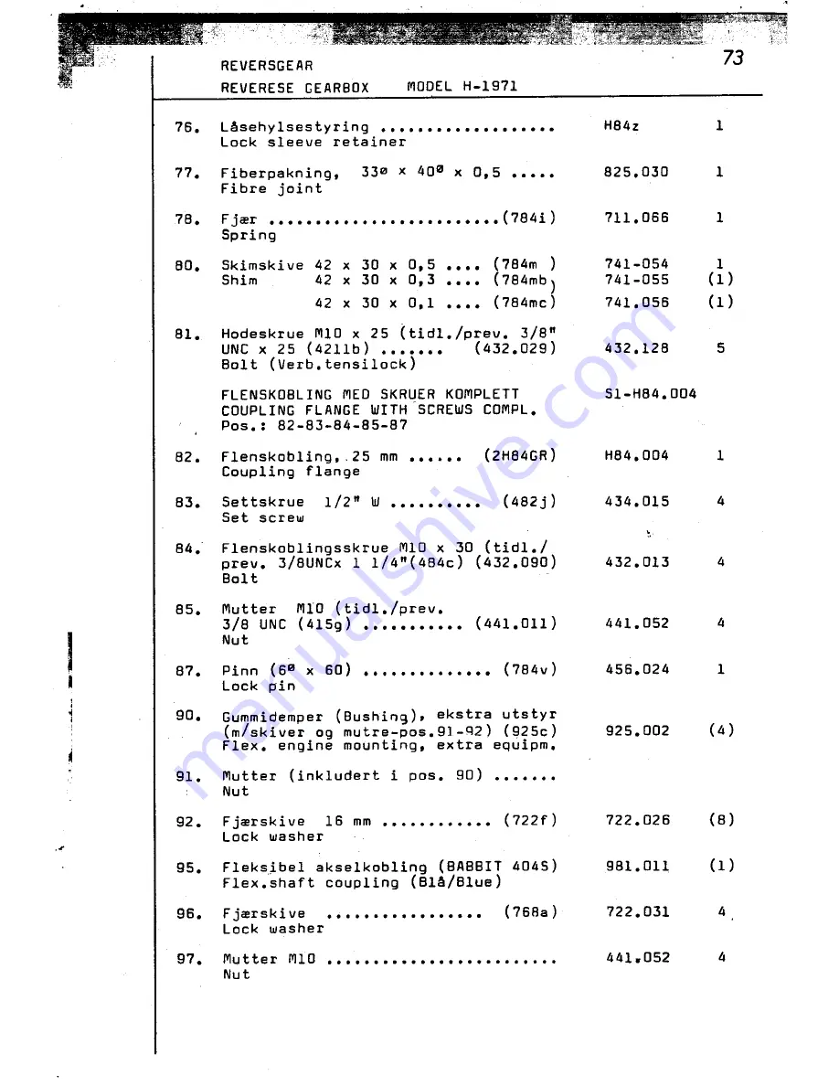 SABB MOTOR 2HSP Instruction Book Download Page 126