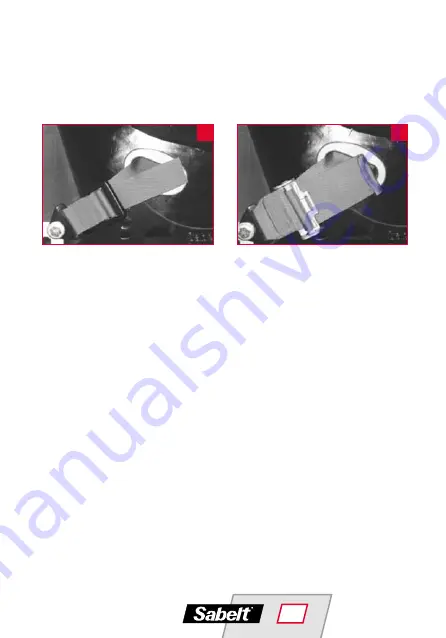 Sabelt Seat belts User Manual Download Page 63