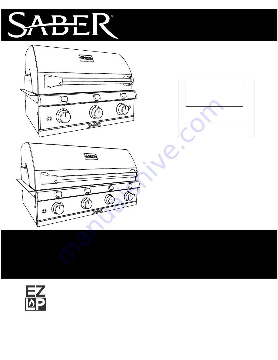 Saber Compact R67SB1017 Grill Assembly & Product Manual Download Page 65