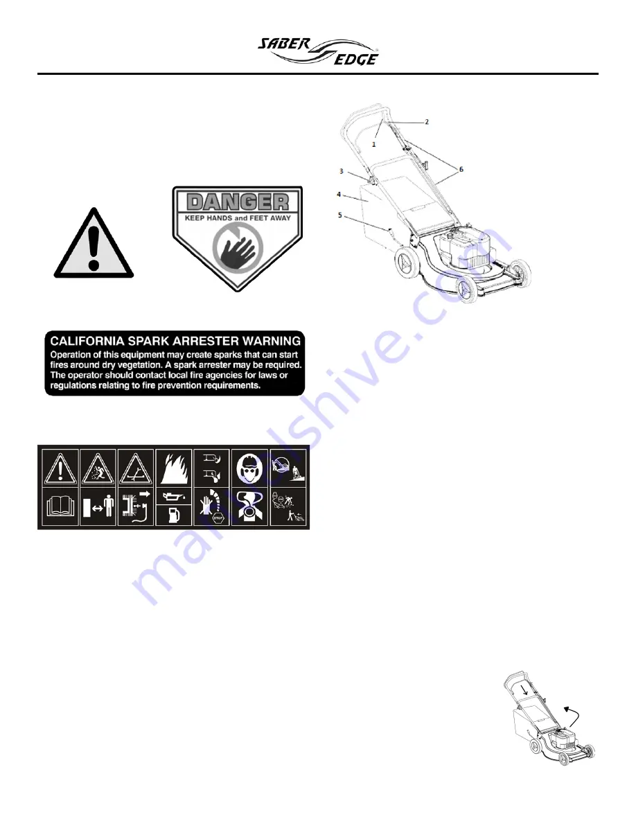 Saber Edge LM-22AHD Operator'S Manual Download Page 6