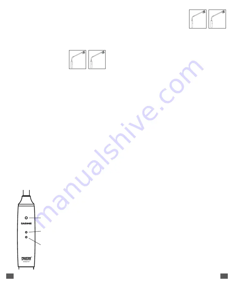 SABINE PHANTOM 45 Series Operating Manual Download Page 3