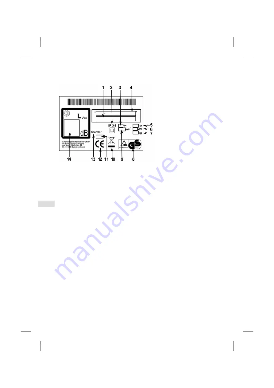 Sabo 38-EV Operator'S Manual Download Page 60