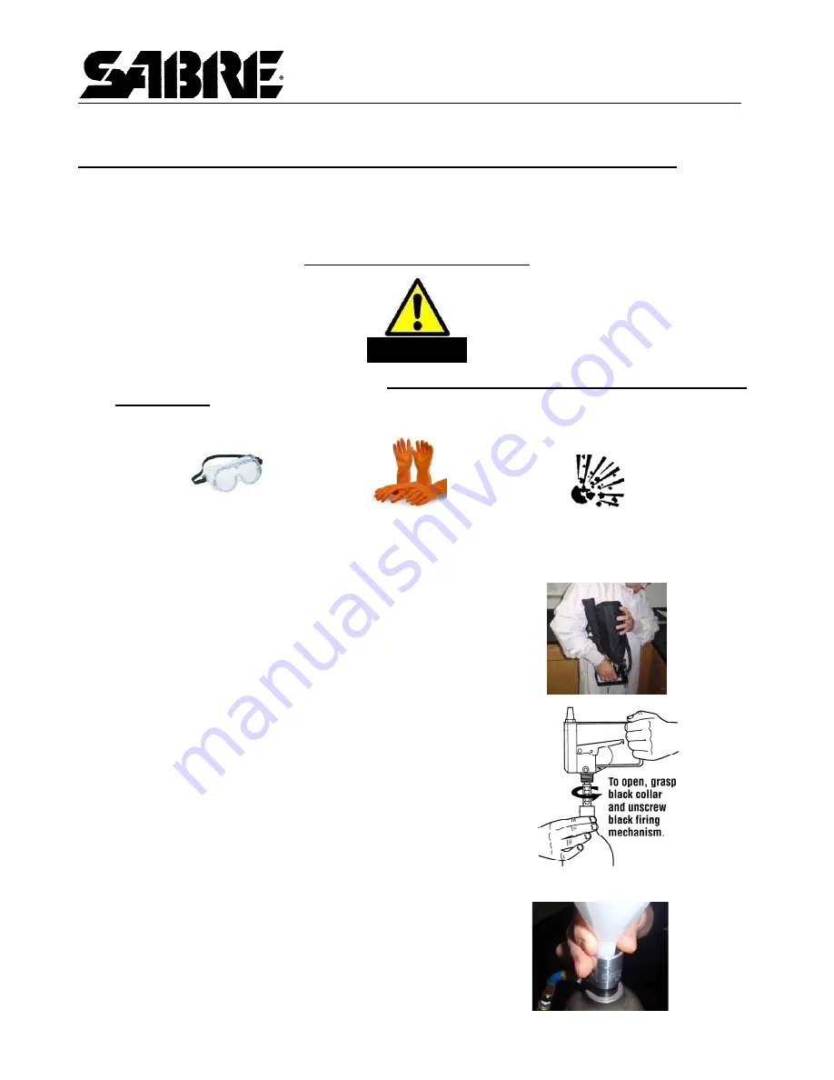 Sabre MK-60 Fill And Pressurization Instructions Download Page 1