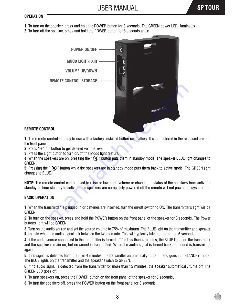 Sabrent SP-TOUR User Manual Download Page 4