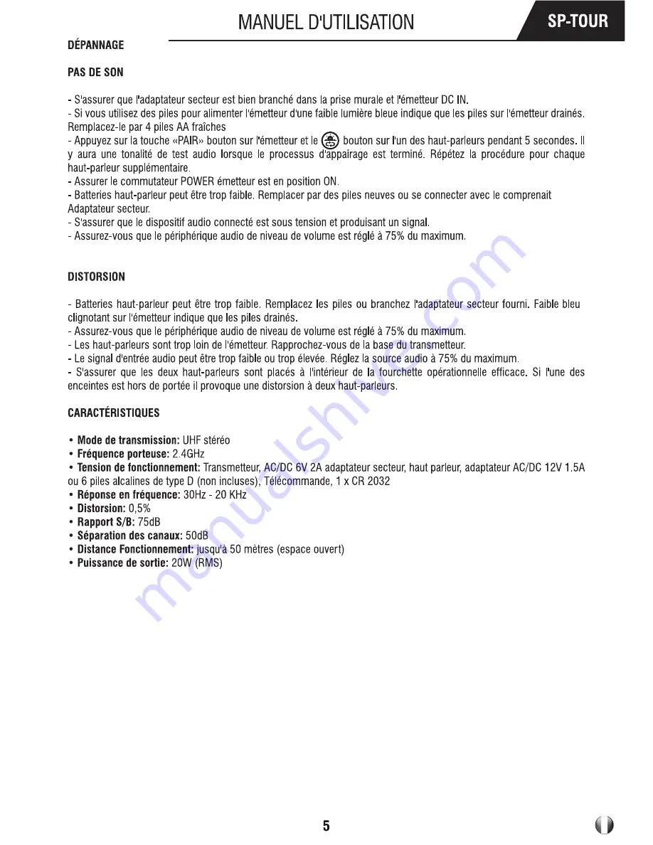 Sabrent SP-TOUR User Manual Download Page 13