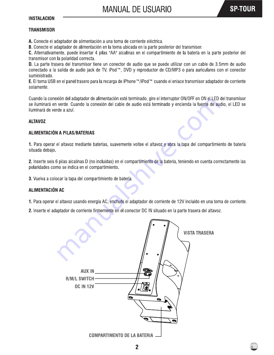 Sabrent SP-TOUR User Manual Download Page 24