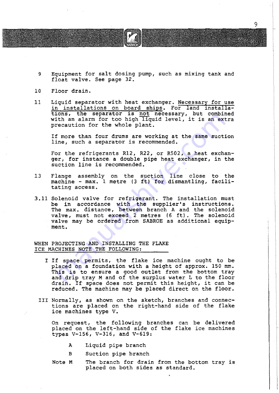 SABROE ATLAS V-156 Instruction Download Page 10