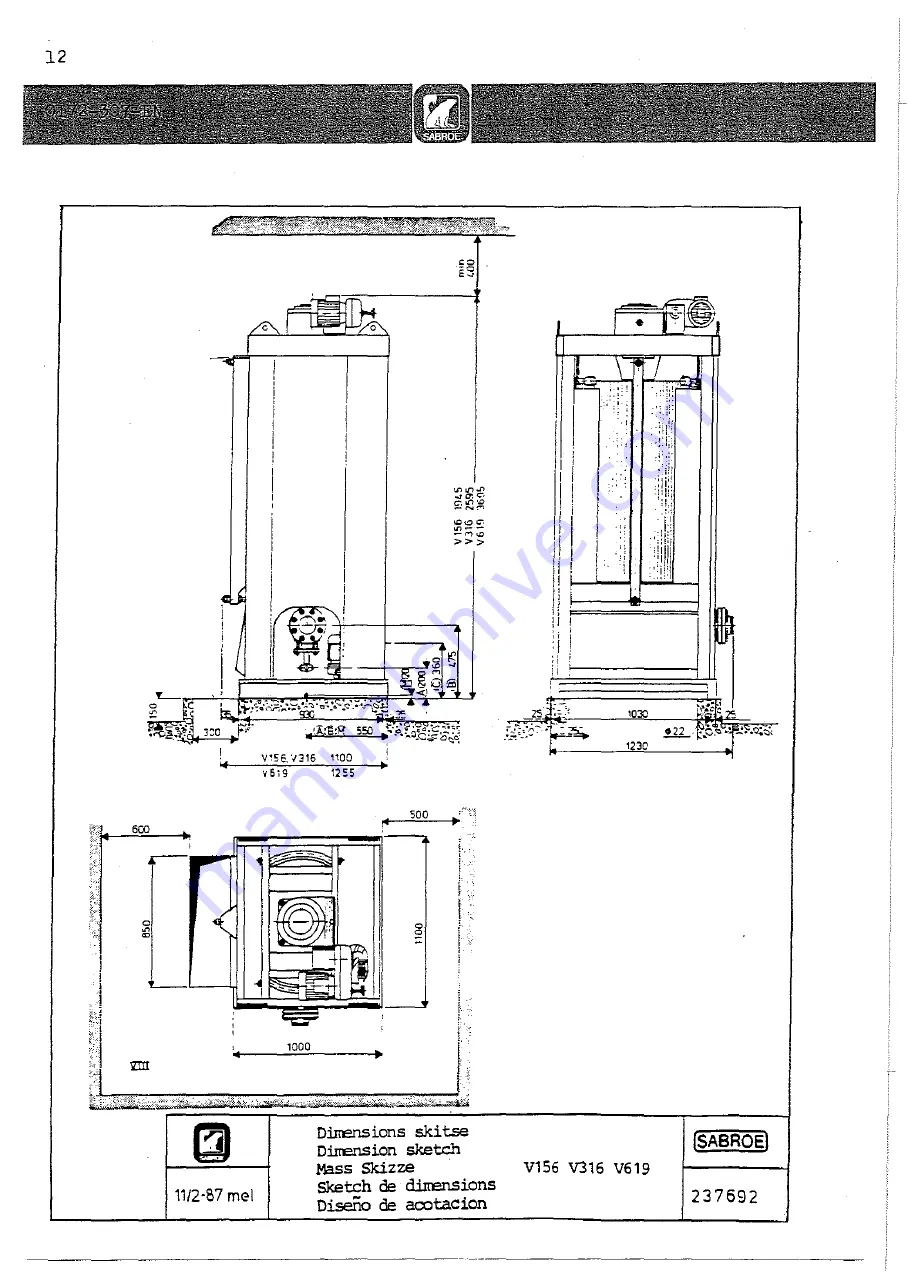 SABROE ATLAS V-156 Instruction Download Page 13