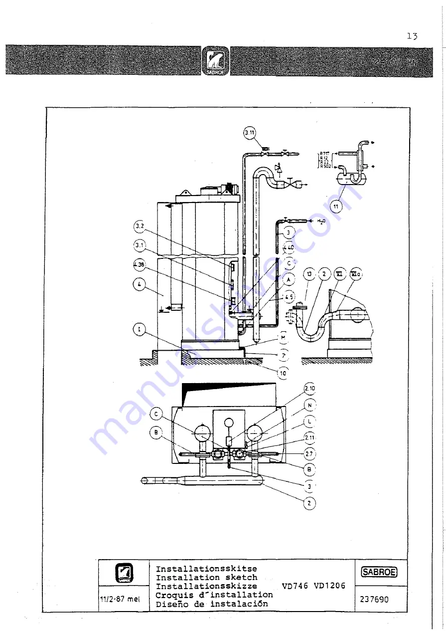 SABROE ATLAS V-156 Instruction Download Page 14