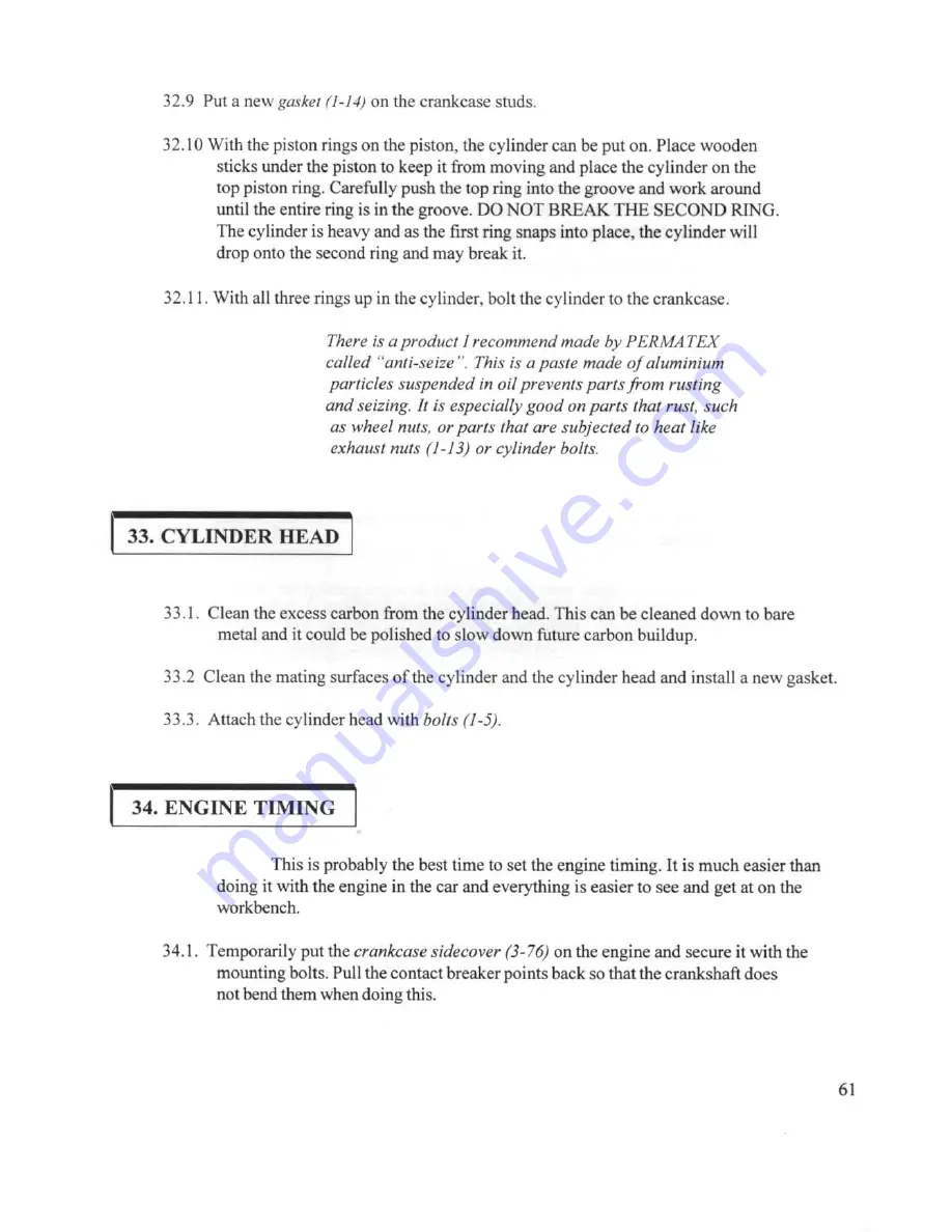 Sachs 200 Repair Manual Download Page 69