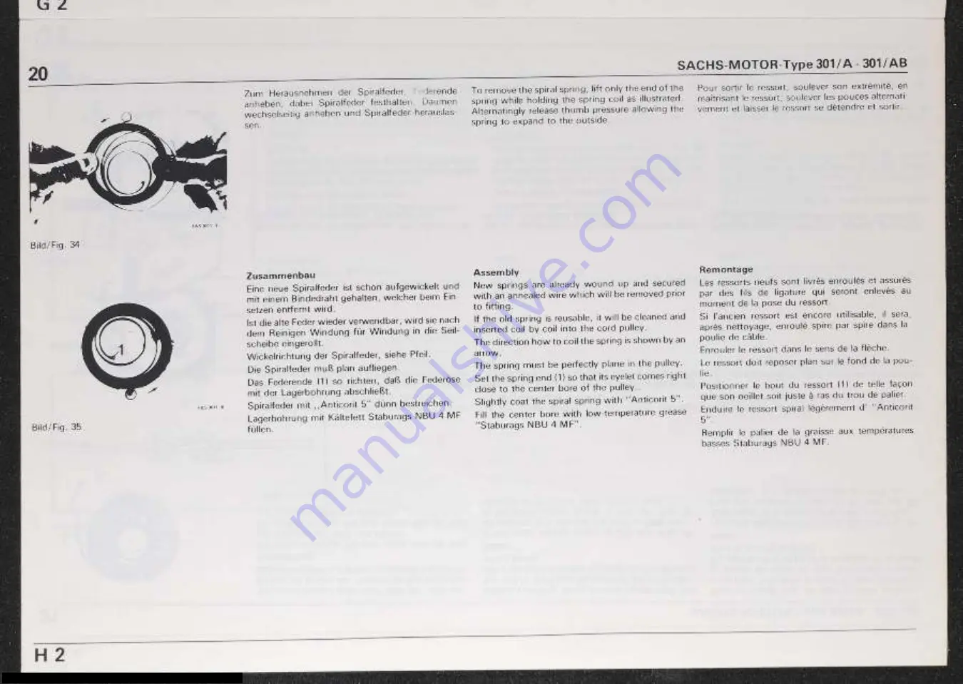 Sachs 301/A Repair Manual Download Page 21