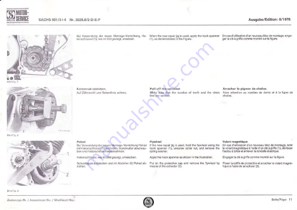 Sachs 501/3BF Repair Manual Download Page 12