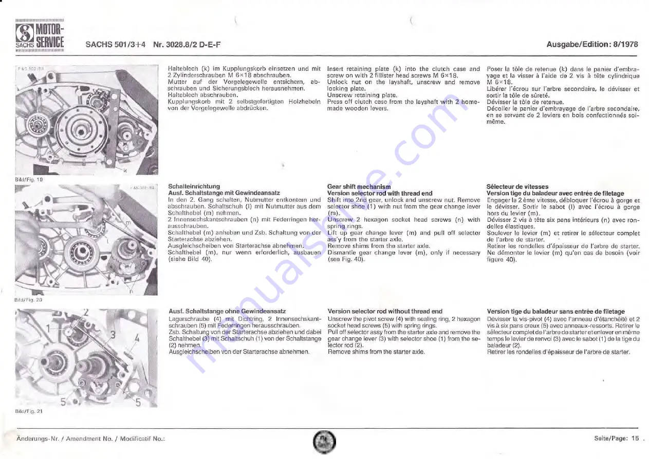 Sachs 501/3BF Repair Manual Download Page 16