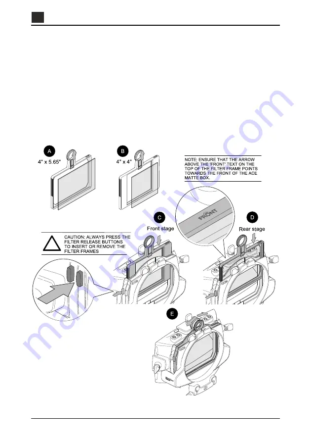 Sachtler Ace Matte Box Скачать руководство пользователя страница 12